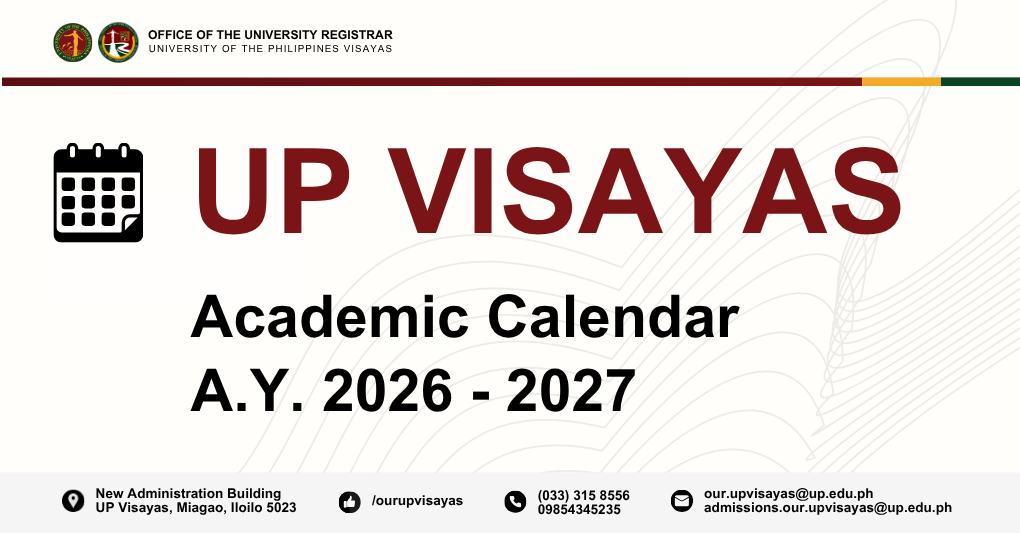 UPV Academic Calendars for AY 2026–2027
